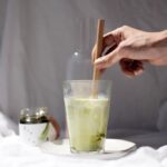 Latte matcha et moringa homemade