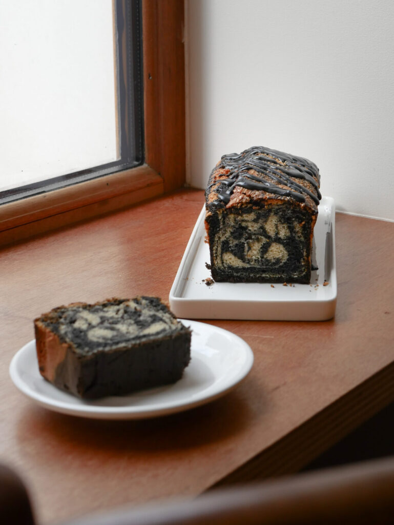 Black Sesame Chiffon Cake | VANILLYN BAKERY